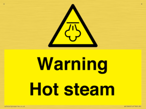 Warning Hot steam